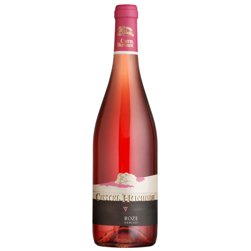 Vin Rose Recas Castel Huniade, Demisec, 0.75l